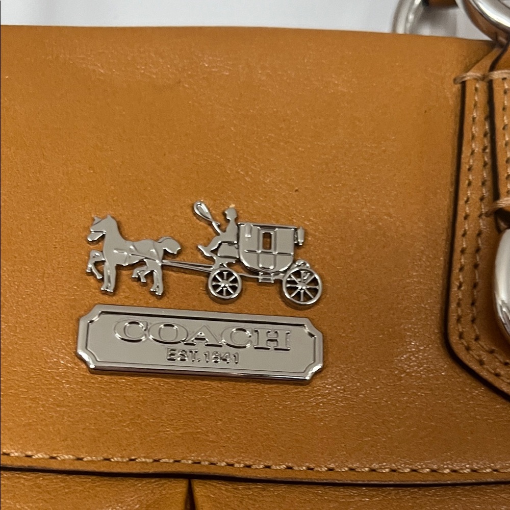 Coach Leather Satchel - Picture 4 of 13